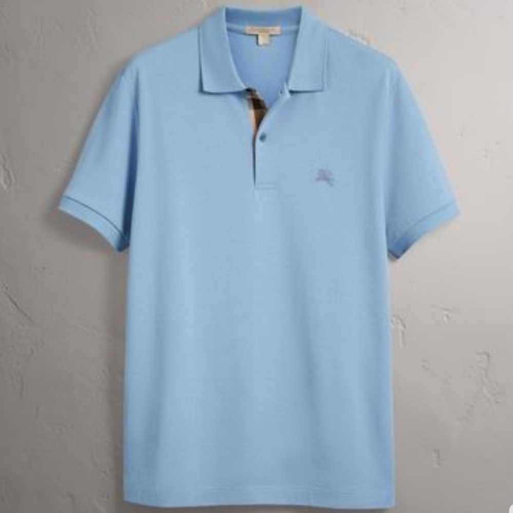 Authentic Burberry Polo Shirt with check mark